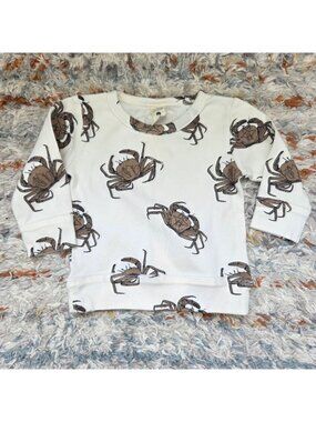 Kate Quinn Crab Print Toddler Sweatshirt 6-12m